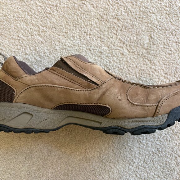 New Balance 750 Country Walk Slip On Loafers Men\'s Size 9 Tan Suede MW750BR
